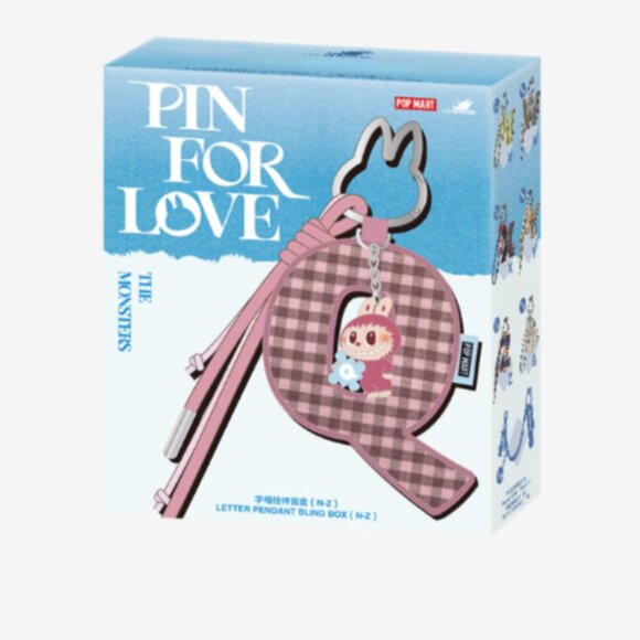 Labubu The MONSTERS PopMart Pin for Love  Letter Pendants N-Z Blind Boxes - Picture 5 of 15